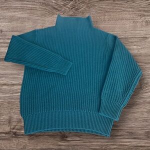 WILFRED Montpellier Turtleneck Sweater Extra Fine Merino Wool Green 2XS